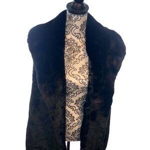 Elegant Black Faux Fur